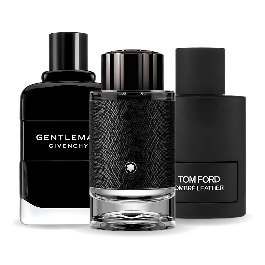 <tc>CONJUNTO: Tom Ford Ombre Leather, Givenchy Gentleman y Montblanc Explorer</tc>