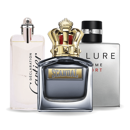 <tc>CONJUNTO: Allure Homme Sport, Scandal de Jean Paul Gaultier y Déclaration de Cartier</tc>
