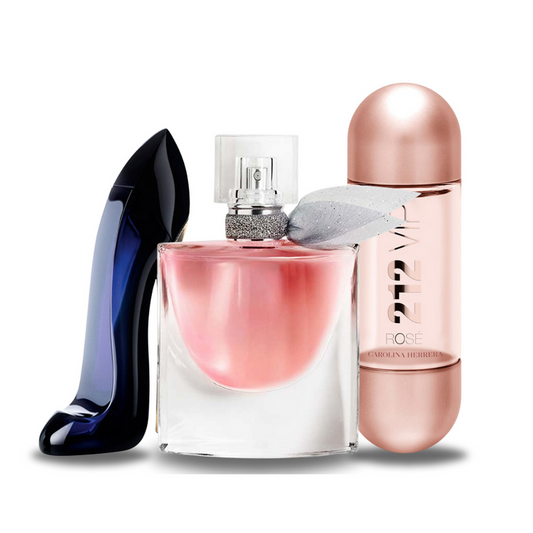 BUENA CHICA, LANCOME LA VIE EST BELLE, 212 VIP ROSÉ